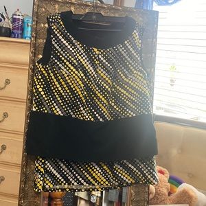 Polkadot, Cotton Custom-made skirt, blouse set